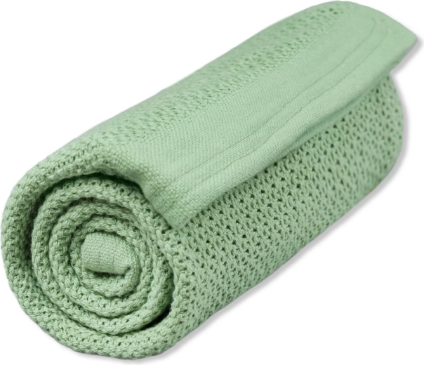 Vinter & Bloom orgaanilisest puuvillast tekk Soft grid dew green