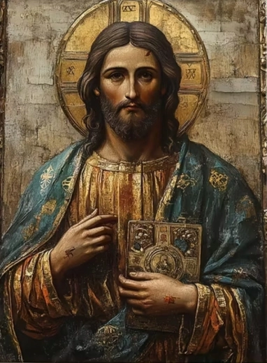 Teemantmaaling Jeesus Kristus 30 × 40 cm