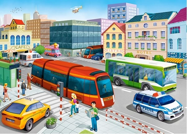 Puzzle for children 120 pieces City Square