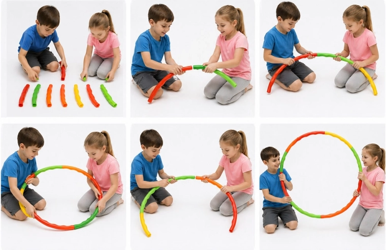 Foldable segmented construction (DIY)