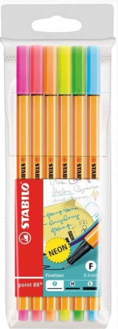 Stabilo neoonlinerite komplekt 6 tk