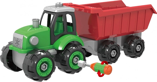 Kruvitav traktor haagisega 32 cm