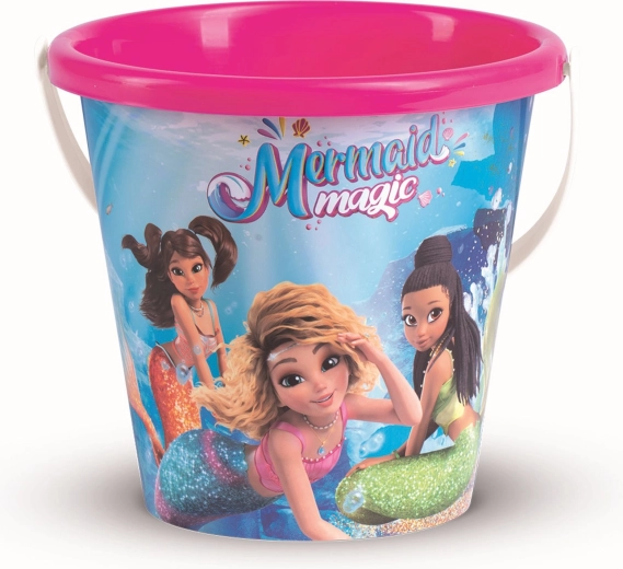 Bucket with Mermaid Theme ANDRONI 17 cm