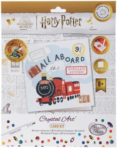 Crystal Art Postcard – Bravický Express 18 × 18 cm