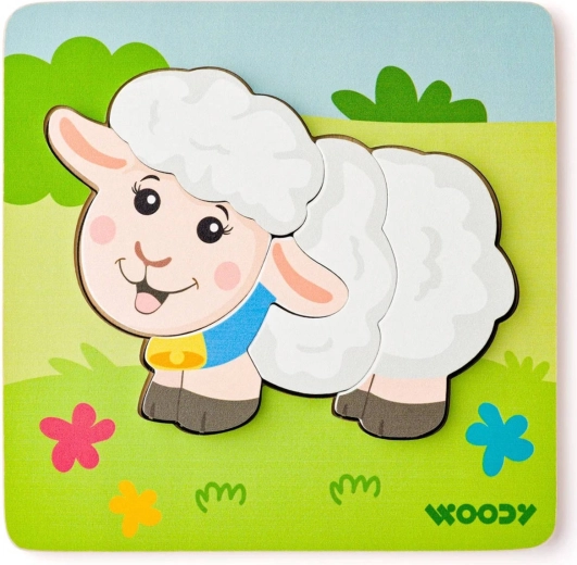 Woody baby sisestatav pusle lambake 5 tükiga alusel – 1 tk