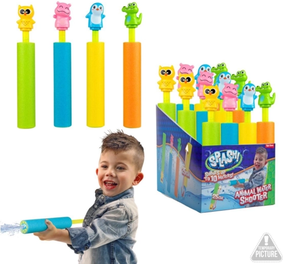 25 cm pikkune vahust veepüstol loomakesega