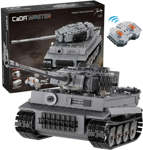 CaDA Master kaugjuhtimisega hall tank Tiger RC (925 detaili)