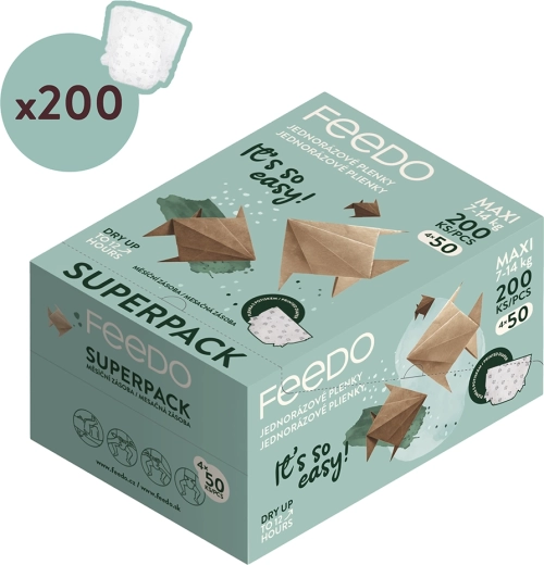 Ühekordsed mähkmed FEEDO maxi (7–14 kg) – Kuuvaru