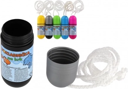 Kaelarahakott nööriga kaelas kandmiseks, 5 värvi, plastist, veekindel