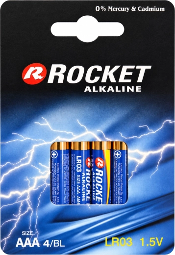 Aluselised patareid Rocket AAA 1,5 V (10× pakendit à 4 tk)