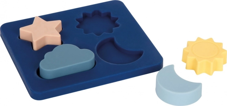 Silicone puzzle for kids small foot – sun, moon, star and little cloud