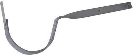 Twisted hook for guttering 330 mm, galvanized steel