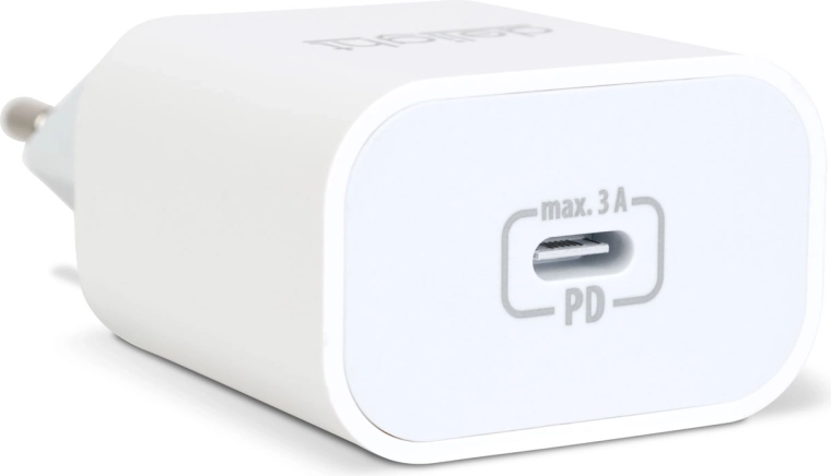 USB-C võrgulaadija kiire laadimisega PD 20 W, valge