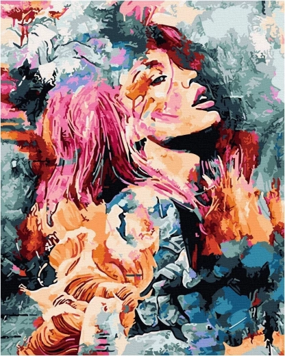 Diamond Painting Colorful Portrait 30 × 40 cm NORIMPEX