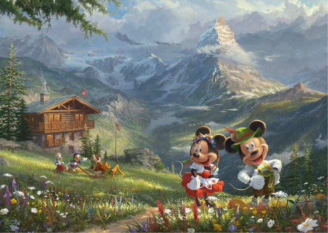 Pusle Mickey ja Minnie Alpides 1000 tükiga