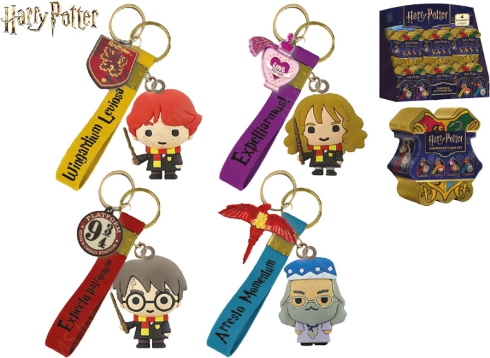 Harry Potteri võtmehoidja – komplekt 12 tk, 4 motiivi