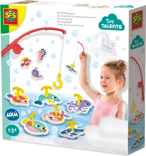 Bathtub Fishing Tiny Talents – foam bath stickers with rod
