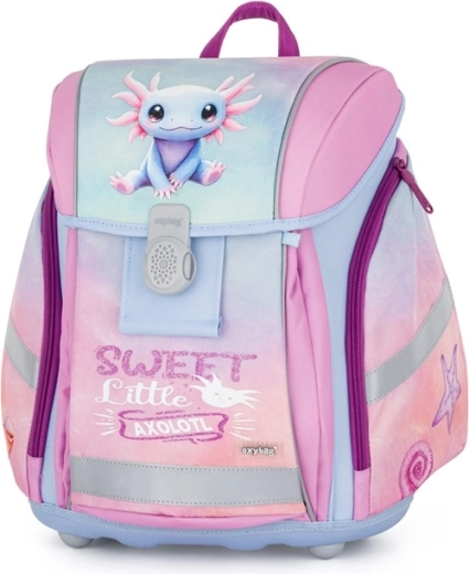 Premium Light School Backpack Axolotl