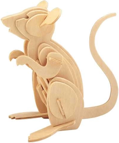 Woodcraft puidust 3D pusle hiir