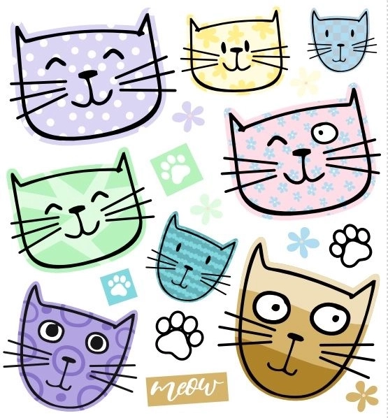 Meow Iron-on Transfers small sheet