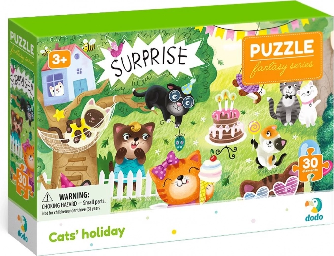 DODO Puzzle Fantasy: Kasside puhkus 30 tükki