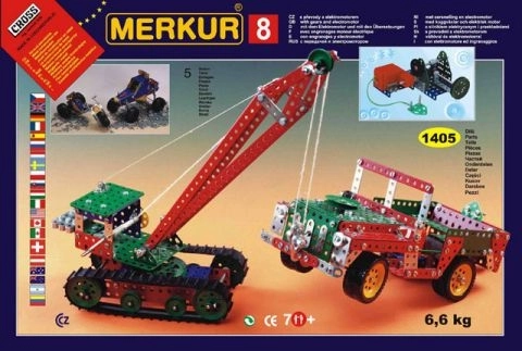 Merkur 8 ehituskomplekt – 130 mudelit, 1405 osa, 5 kihti