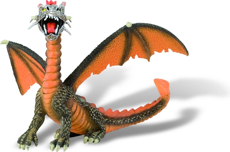 Bullyland dragon sitting orange