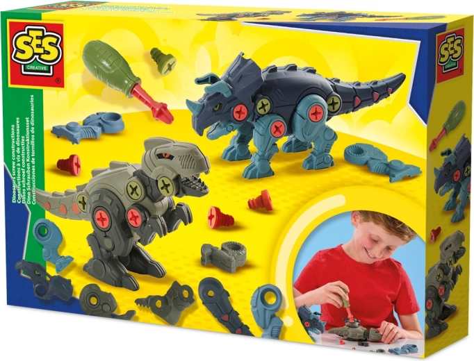 Dinosauruste ehituskomplekt – pane kokku T‑rex ja Triceratops