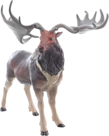 Realistic design with prominent antlers