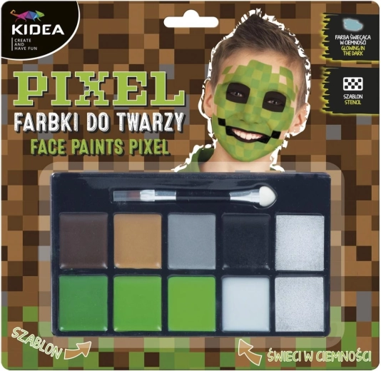 Kidea Minecraft Pixel näovärvide komplekt – 1 tk