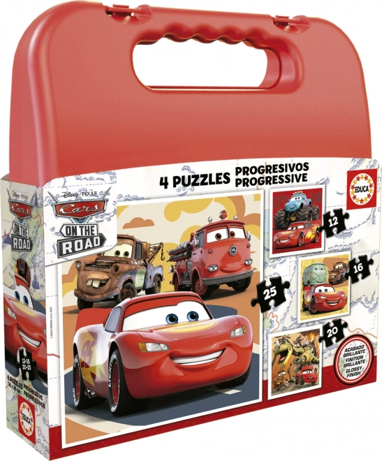 Educa puslekohver Autod 4in1