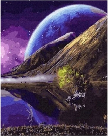 Norimpex teemantmaal – planeet 30 × 40 cm