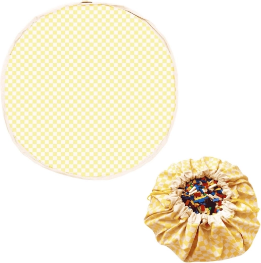 Play and Go Noomad original mängutekk ja mänguasjakott vichy yellow