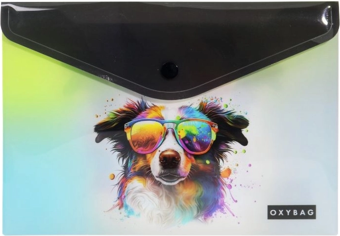 A5 Snap Button Folder Crazy Animals – Dog