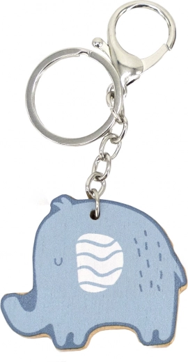 VIGA PolarB wooden elephant keychain