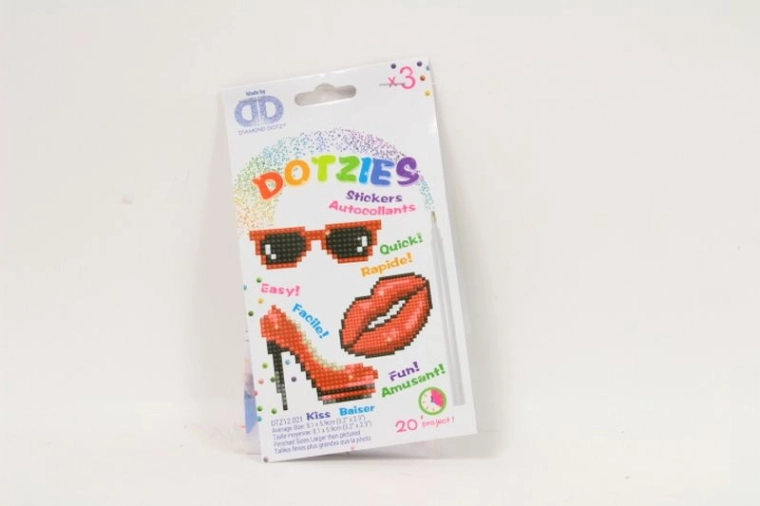 Diamond Dotz Kiss sticker set for diamond painting (3 pcs)