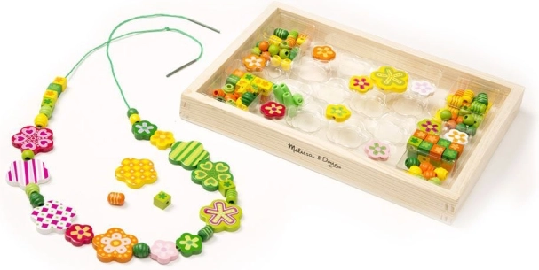 Green Beaded Set Flowers