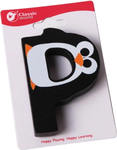 Classic World wooden letter P