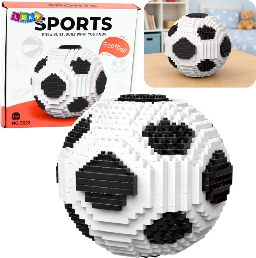 Creative 3D Building Kit – Soccer Ball, 864 Pieces