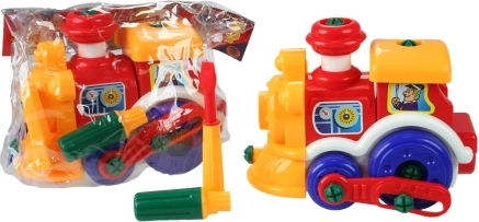 Screw-together plastic train engine 22 cm