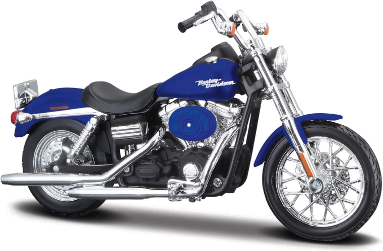 Maisto Harley-Davidson 2006 Dyna Street Bob Blue Motorcycle 1:18