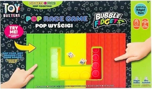 Lauamäng TOY BUSTERS Pop Race – võidusõidumäng 2 mängijale