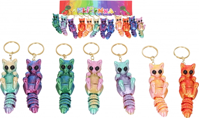 3D Cat Keychain