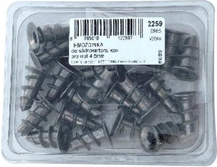 Metal drywall anchor (25 pcs) in plastic case
