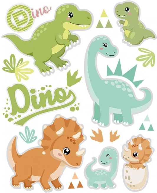 Iron-on dinosaur images – small sheet