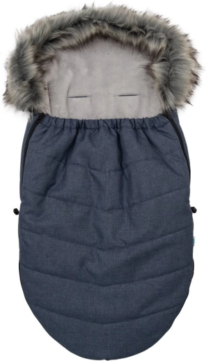 Laste soojakott karusnahaga tumesinine NEW BABY
