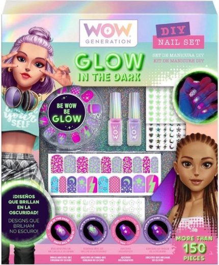 Wow Generation glow-in-the-dark nail decorating set