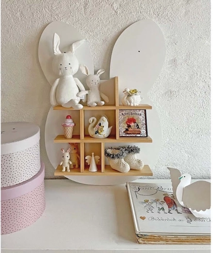 Wooden shelf for a child’s room