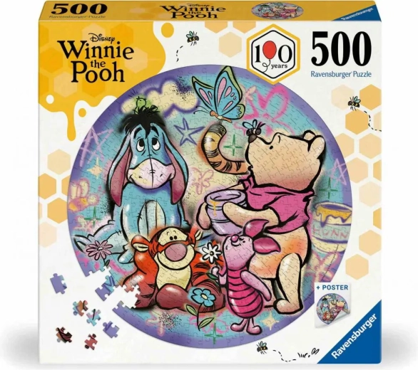 Ravensburgeri ümmargune pusle „Karu Puhh“ 500 tükki