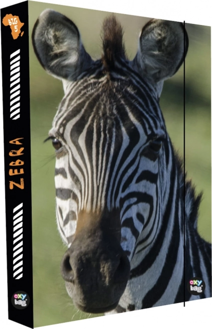 Box for Notebooks A4 Jumbo with Zebra Design